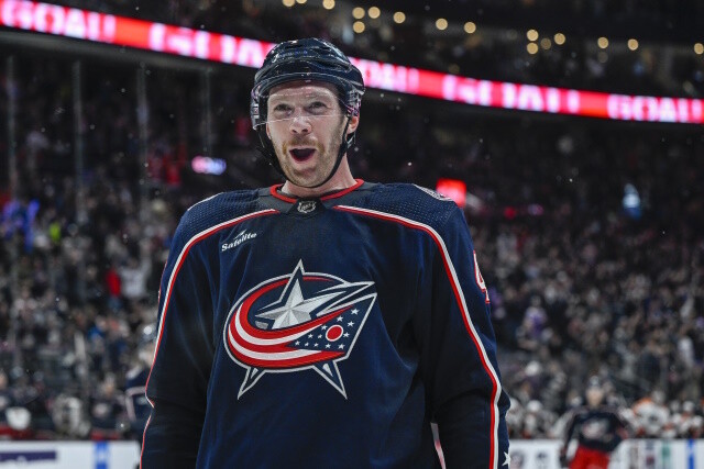 The Blue Jackets are holding defenseman Vladislav Gavrikov out for trade-related reasons. No trade is imminent.