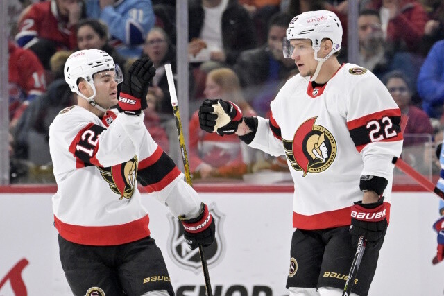 The Senators have a path to trade Nikita Zaitsev, and no intentions to trade Alex DeBrincat. Austin Watson's name will come up more.