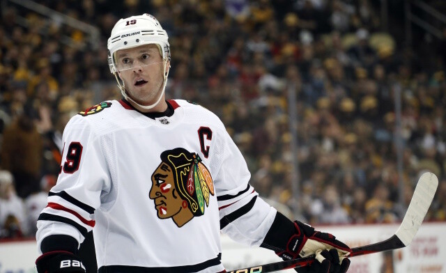Jonathan Toews will play in his final Chicago Blackhawks jersey tonight as GM Kyle Davidson announces he won't be re-signed.