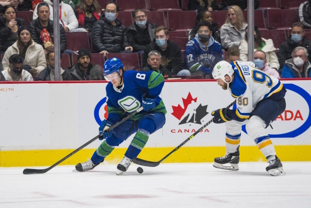 Not much trade action on Vancouver Canucks Brock Boeser at the moment. Quick notes on Johnston's top 25 NHL free agents.