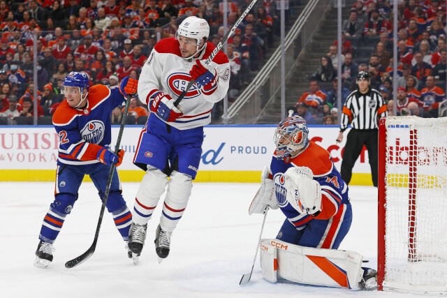The Canadiens are looking to move up at the 2023 NHL Draft, while trying to retain two players as the Oilers look for the missing piece.