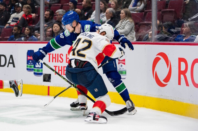 The Vancouver Canucks will try to lock up Elias Pettersson long term this summer, while the Florida Panthers look to add a defenseman.