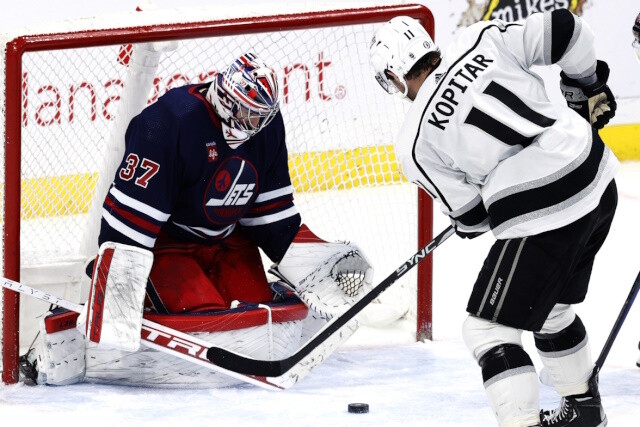 The Los Angeles Kings may go the cheaper route than Connor Hellebuyck in net. A Top 30 NHL trade watch list.