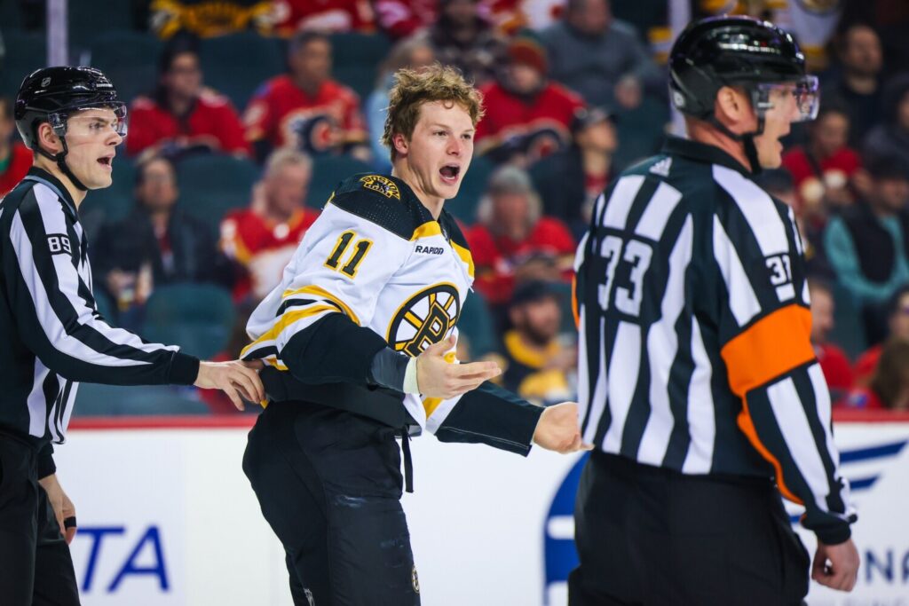 NHL: Boston Bruins at Calgary Flames