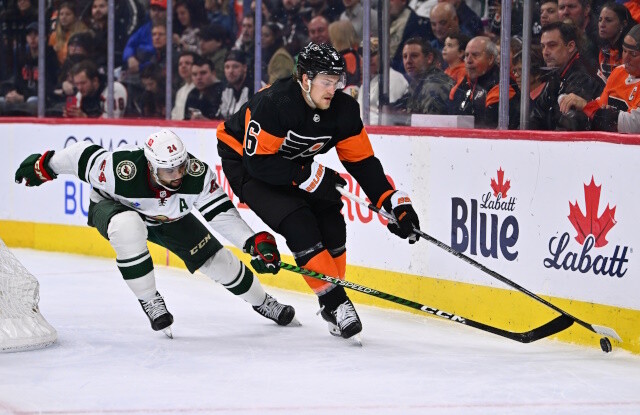 Flyers still looking to trade Travis Sanheim. Maple Leafs eyeing Ryan Reaves. Calgary has options with Noah Hanifin.