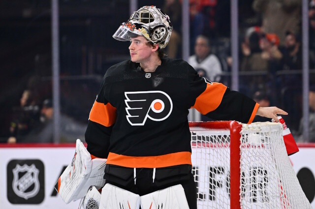 The Philadelphia Flyers goaltending carousel will not let those Carter Hart rumors go.