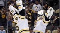Do the Boston Bruins consider breaking up last season best goaltending tandem of Linus Ullmark and Jeremy Swayman?