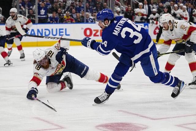 There is a bit of push going on by the Maple Leafs to get Auston Matthews signed but he's pulling back and willing to wait a bit.