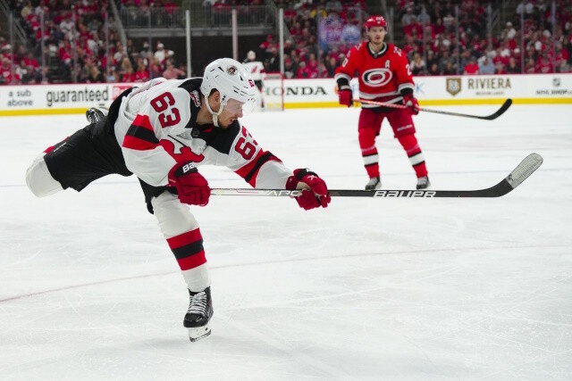 The New Jersey Devils have signed one of their two big RFAs Jesper Bratt to a new eight year contract extension.