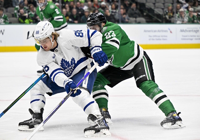 The Dallas Stars weren't in on Erik Karlsson but there could be some right-handed trade options. William Nylander on his contract situation.