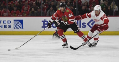 Patrick Kane wouldn't mind playing alongside Alex DeBrincat again. Though they have the cap room, the Red Wings may not be an ideal fit.