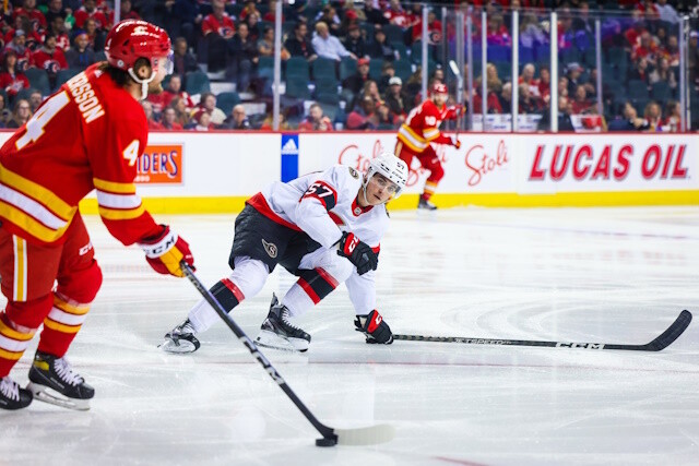 The Ottawa Senators still "working hard" to get Shane Pinto signed. Calgary Flames GM says it's tough to get contracts done quickly.