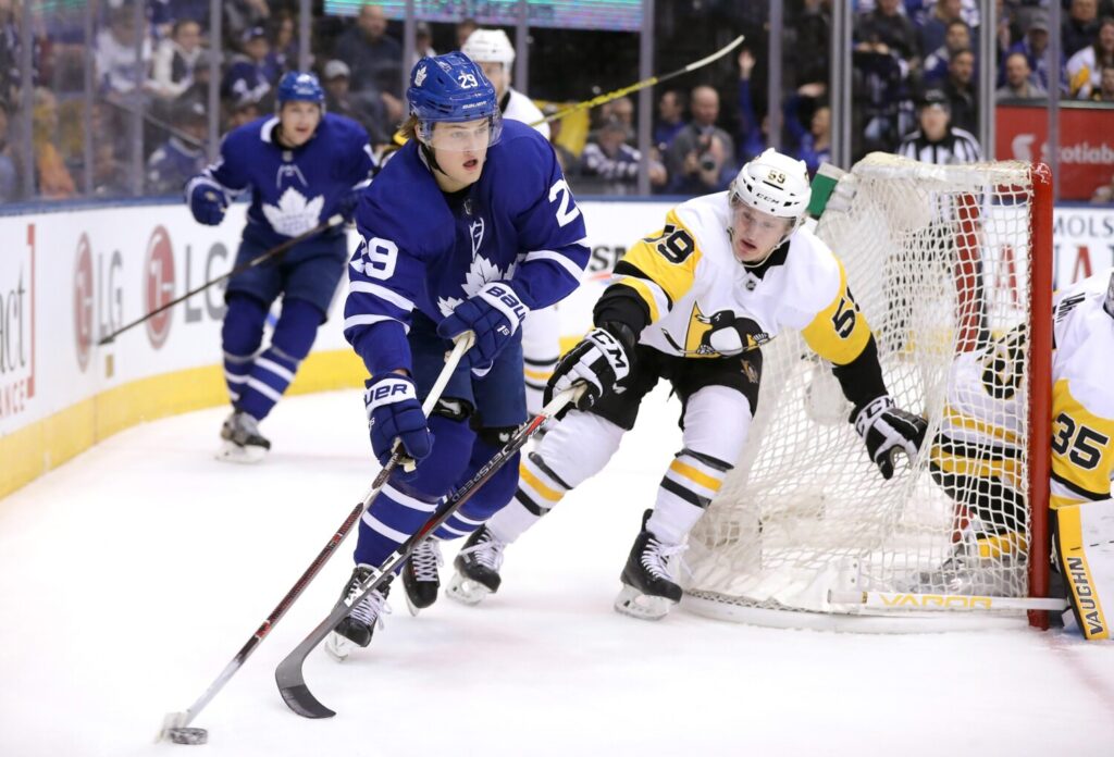Jake Guentzel may not be a long-term fit with the Pittsburgh Penguins. Goaltending options for the Toronto Maple Leafs.
