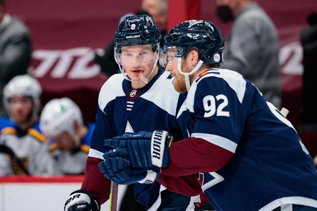 Cale Makar returns after a scary crash. Gabriel Landeskog's will start skating soon. Alex Vlasic in concussion protocol.