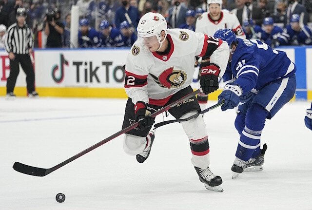 Shane Pinto remains unsigned as the Ottawa Senators begin the season and it is because of Pierre Dorion's salary cap mismanagement