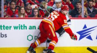 The Flames and Noah Hanifin are working on a new contract and it should not come as a surprise considering who is is not there anymore.