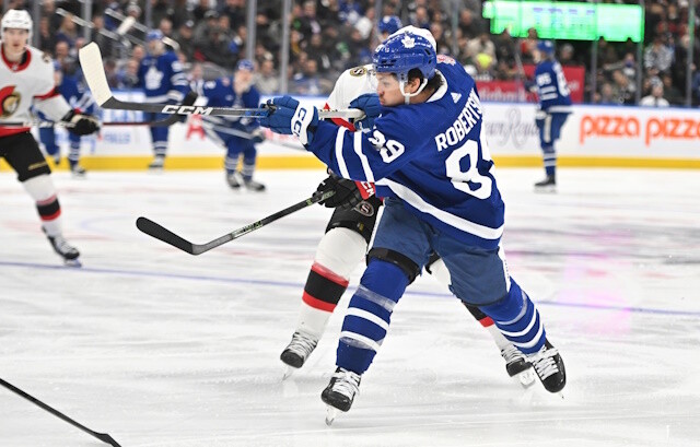 Are the Toronto Maple Leafs auditioning Nick Robertson? Three options for the Edmonton Oilers. Nino Niederreiter looking for three-four years.