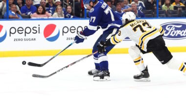 Charlie McAvoy day-to-day. Victor Hedman misses last night's game. K'Andre Miller away from Rangers for personal reasons.