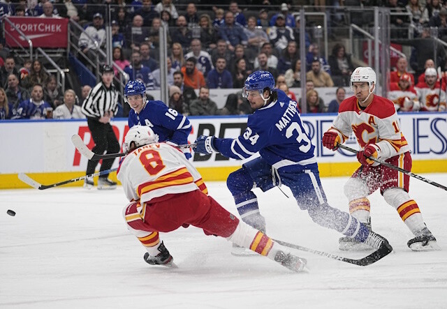 The Calgary Flames are being patient with now injured Chris Tanev. Teams aren't going to make their best offers now. The Maple Leafs may lack the assets.