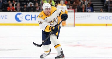 The Nashville Predators have already used two retention slots, and don't want to use one this early on Tyson Barrie.