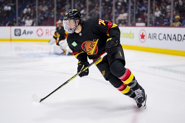 Teams are traveling to Kelowna to watch free agent defenseman Ethan Bear skate. The Vancouver Canucks may not longer be favorites to sign him.
