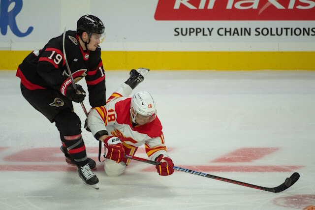 The Calgary Flames are in an awkward spot. Ottawa Senators interim GM wanting to be patient with Smith and help may have to come internally.