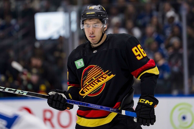 Andrei Kuzmenko has been relegated to the fourth-line, playing less minutes, and teams are monitoring his situation with the Vancouver Canucks.