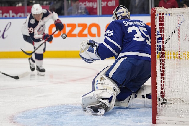 Don't expect the Toronto Maple Leafs to make a goalie move coming out of the roster freeze. Jacques Martin likely to finish the season behind the Ottawa Senators bench.