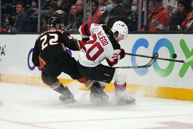 The New Jersey Devils are looking to fill some holes via a trade, and teams appear to have some interest in Devils forward Michael McLeod.