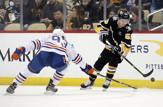 The rumors in the NHL will heat now as hit the half way mark of the season involving the Edmonton Oilers and Pittsburgh Penguins