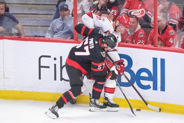 Shane Pinto will likely sign his qualifying offer amount from the Ottawa Senators, though the sides did talk longer-term.