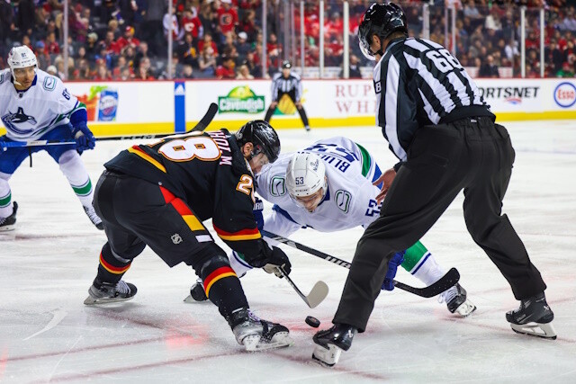 The Vancouver Canucks were indeed looking at Elias Lindholm. The trade has been made for the former Flames' Center.