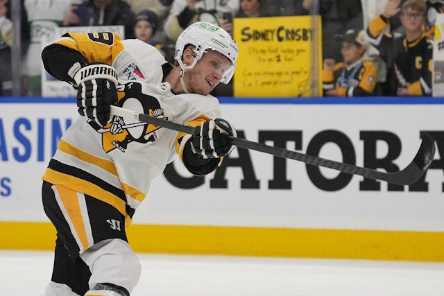 There have been no contract extension talks between the Pittsburgh Penguins and pending UFA Jake Guentzel. He loves it in Pittsburgh.