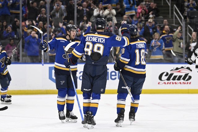 St. Louis Blues GM Doug Armstrong didn't have a lot of interest in his players when he had them out there. They're back in playoff hunt now.