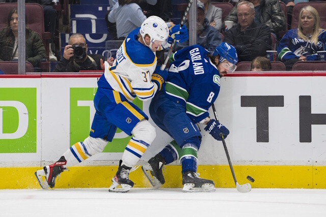 The Buffalo Sabres aren't "actively" looking to trade Casey Mittelstadt but ... The Vancouver Canucks can't pay the price for Chris Tanev and Frank Vatrano makes too much.