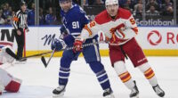 Seravalli on a mock Noah Hanifin trade between the Toronto Maple Leafs and Calgary Flames. Who swipes left?