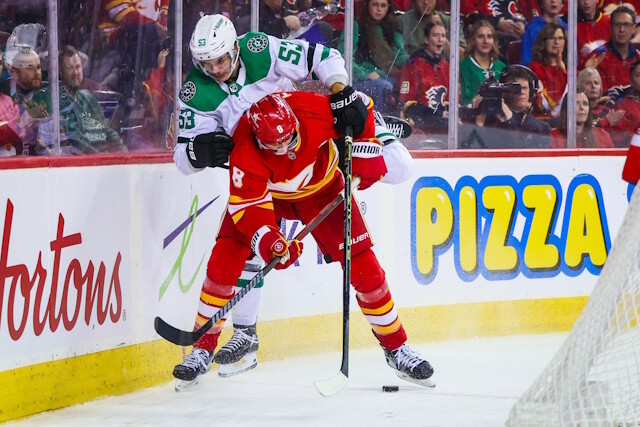 The Dallas Stars and Calgary Flames got things going this trade season as Dallas made a late push to acquire defenseman Chris Tanev.