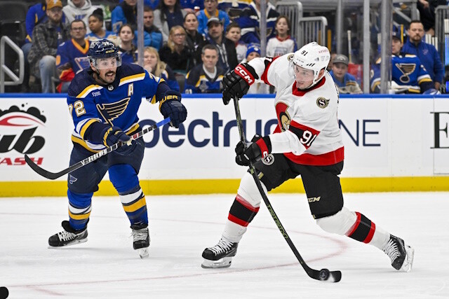 The St. Louis Blues are a playoff bubble team and could move some players. It's well known that Ottawa Senators are working the phones.