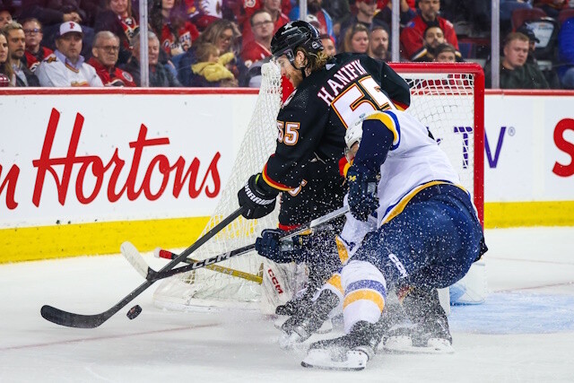 Calgary Flames GM Craig Conroy knew they wouldn't be re-signing Elias Lindholm but they're still working with some of their other free agents.