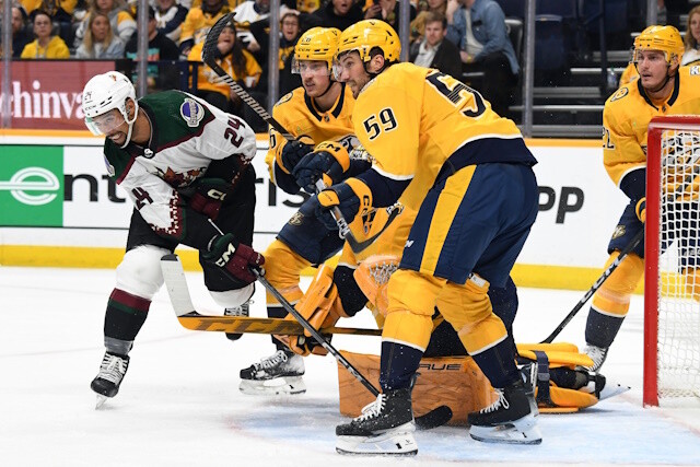 Is it all a smoke screen with Juuse Saros? Any Arizona Coyotes UFAs are available. the Vancouver Canucks are eyeing a Minnesota Wild forward.