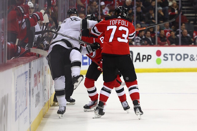 The New Jersey Devils would like to extend Tyler Toffoli but ..., and the Los Angeles Kings wait for Adrian Kempe MRI results.