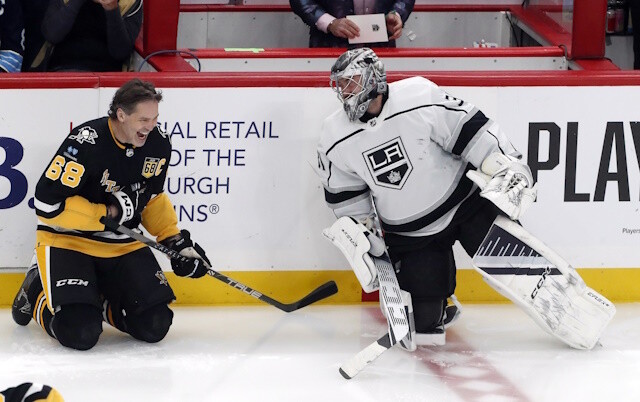 Do the Los Angeles Kings need to add goaltender even with the way David Rittich is playing? Scouting the Kings-Bruins, and Sharks-Blue Jackets.