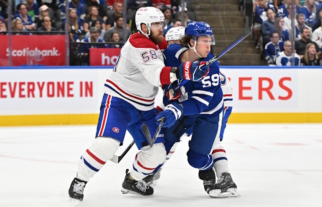 The Toronto Maple Leafs are still likely looking for right-handed defensemen. Montreal Canadiens David Savard getting interest.