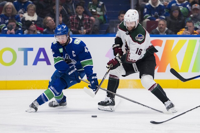 The price will have to change for Jake Guentzel to end up in Vancouver. The Vancouver Canucks have been connected to Coyotes Jason Zucker.