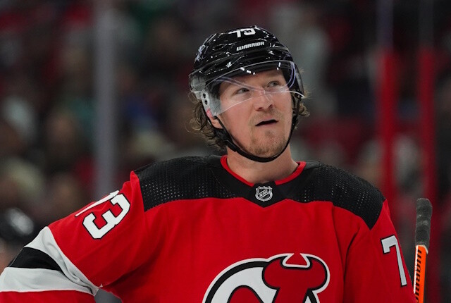 The New Jersey Devils held Tyler Toffoli out of tonight's game. The Los Angeles Kings would love to get, but need a third team.