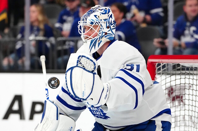 The Toronto Maple Leafs are carrying three goaltenders maybe because a team like the Philadelphia Flyers could be looking for a backup.