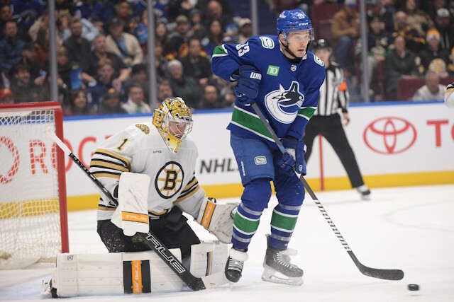 Johnston on the report the Vancouver Canucks could consider trading Elias Lindholm to the Boston Bruins and to possibly acquire Jake Guentzel.
