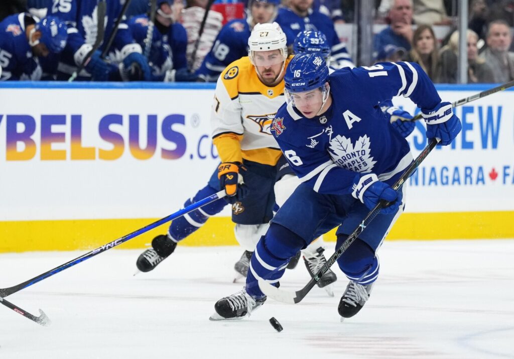 The Toronto Maple Leafs and Nashville Predators haven't spoken about Mitch Marner. It doesn't mean that the sides won't talk one day.
