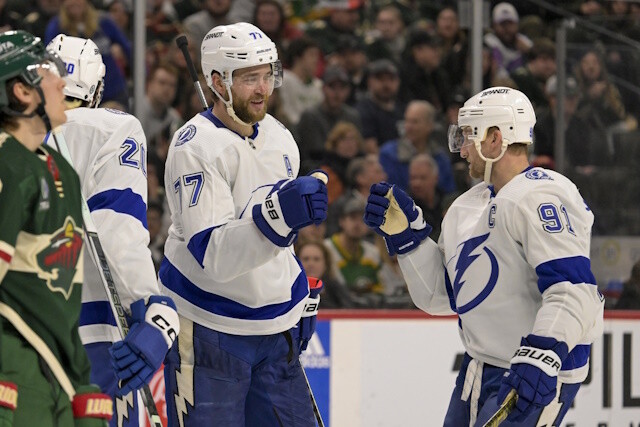 When do the Tampa Bay Lightning begin discussions with Steven Stamkos? It seems the earlier the better. What about Victor Hedman?