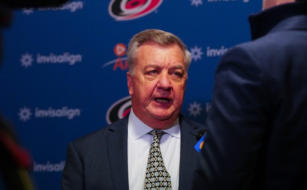 The Carolina Hurricanes could be looking for a new GM as Don Waddell has permission to talk to teams, and he's already talked to the Columbus Blue Jackets.